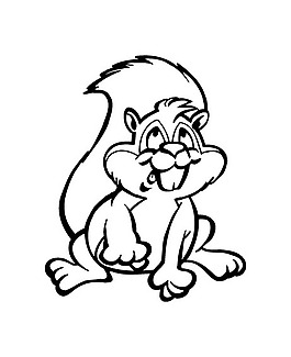 印花矢量圖 卡通動物 松鼠 可愛卡通 色彩 免費素材