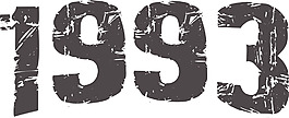 印花矢量图 文字 数字 1993 色彩 免费素材