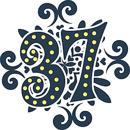 印花矢量圖 文字 數(shù)字 花紋 花邊 免費素材