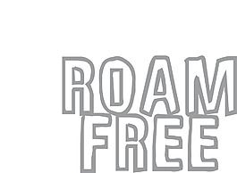 印花矢量圖 文字 英文 Roam free 免費素材