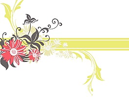 美麗的花卉圖案的說明