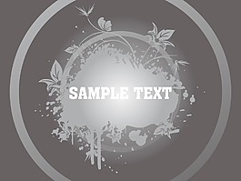 花的示例文本背景系列design16