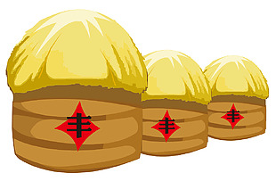 五谷豐登糧食矢量素材