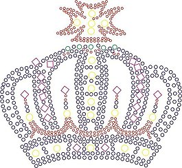 燙鉆 皇冠 色彩 黃色 紅色 免費(fèi)素材