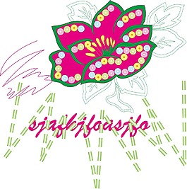 花矢量圖 優(yōu)雅植物 花 文字 英文 免費(fèi)素材