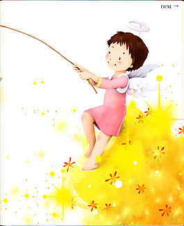 位图 人物 天使 卡通人物 少女 免费素材