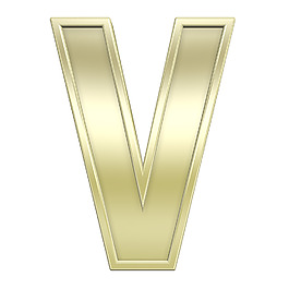 從閃亮的金框字母集的一封信