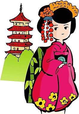 位圖 卡通人物 少女 可愛卡通 色彩 免費素材