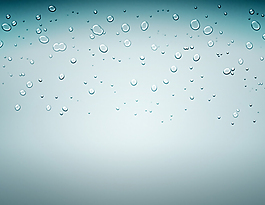 水珠背景商务PPT模板