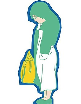 位圖 人物 女人 色彩 青色 免費素材