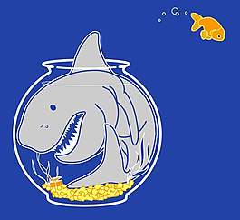 位圖 動物 鯊魚 色彩 灰色 免費素材