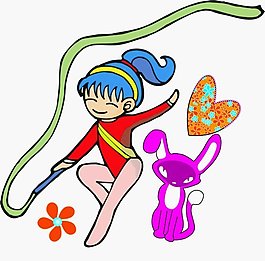 位圖 人物 少女 色彩 紅色 免費(fèi)素材