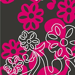印花矢量圖 花 色彩 黑色 白色 免費(fèi)素材
