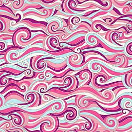 無(wú)縫波矢量手繪圖案