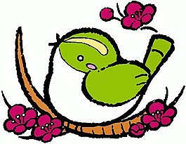 位圖 卡通動物 鳥類 可愛卡通 色彩 免費素材