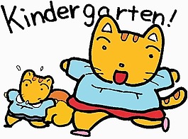 位圖 卡通動物 貓 文字 英文 免費素材