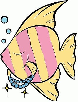 位圖 卡通動物 金魚 可愛卡通 色彩 免費素材