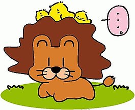 位圖 卡通動(dòng)物 鳥類 獅子 可愛卡通 免費(fèi)素材