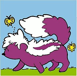 位圖 卡通動物 蝴蝶 可愛卡通 色彩 免費(fèi)素材