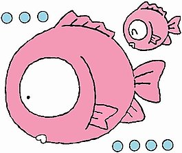 位圖 卡通動(dòng)物 魚 可愛卡通 色彩 免費(fèi)素材