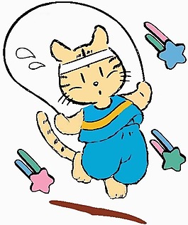 位圖 卡通動物 貓 可愛卡通 色彩 免費素材