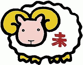 位圖 卡通動物 綿羊 文字 可愛卡通 免費素材