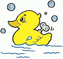 位圖 動物 小鴨 色彩 彩色 免費素材