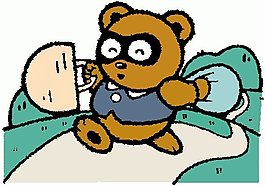位圖 卡通動物 熊 可愛卡通 色彩 免費素材
