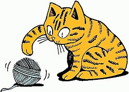 位圖 動物 貓 可愛卡通 色彩 免費(fèi)素材