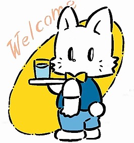 位圖 動物 貓 文字 英文 免費素材