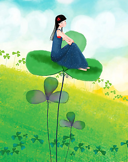 位圖 人物 女人 色彩 草 免費(fèi)素材