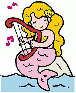 位圖 動物 魚 人物 女人 免費素材