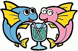 位圖 動(dòng)物 魚 可愛卡通 色彩 免費(fèi)素材