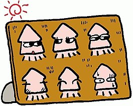 位圖 卡通動(dòng)物 章魚 免費(fèi)素材