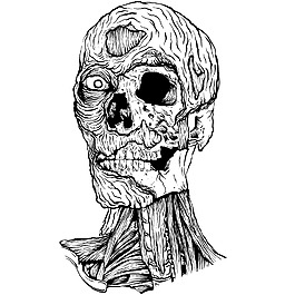 印花矢量圖 人物 男人 靈異 色彩 免費素材