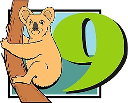 印花矢量图 动物 熊 文字 数字 免费素材