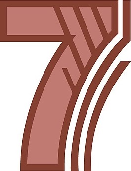 印花矢量圖 文字 數(shù)字 7 色彩 免費(fèi)素材