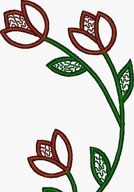绣花 植物 花 花纹 藤条 免费素材