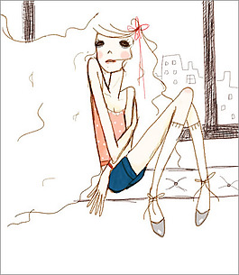位圖 人物 少女 色彩 彩色 免費(fèi)素材