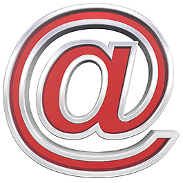 邮件标志从红宝石铬框架字母集