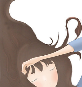 位圖 人物 少女 色彩 灰色 免費素材