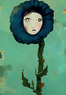 位圖 人物 少女 草 色彩 免費(fèi)素材