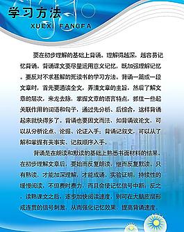 學習方法展板圖片