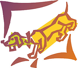 印花矢量圖 動(dòng)物 狗 可愛卡通 黃色 免費(fèi)素材