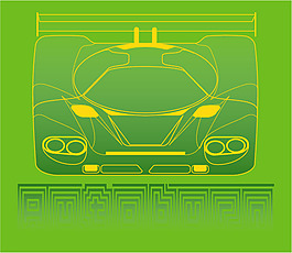 印花矢量圖 交通 汽車 結(jié)構(gòu)圖 綠色 免費(fèi)素材