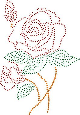 燙鉆 成熟優(yōu)雅女裝 植物 花 免費(fèi)素材