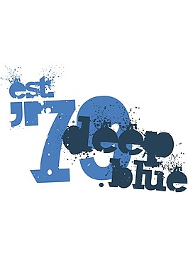 印花矢量圖 文字 英文 數(shù)字 藍(lán)色 免費(fèi)素材
