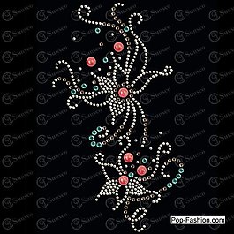 燙鉆 成熟優(yōu)雅女裝 毛衫燙鉆 植物 免費素材