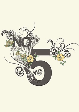 印花矢量圖 文字 英文 數(shù)字 花紋 免費(fèi)素材