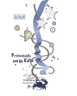 印花矢量圖 其他 貝殼 海星 海螺 免費(fèi)素材